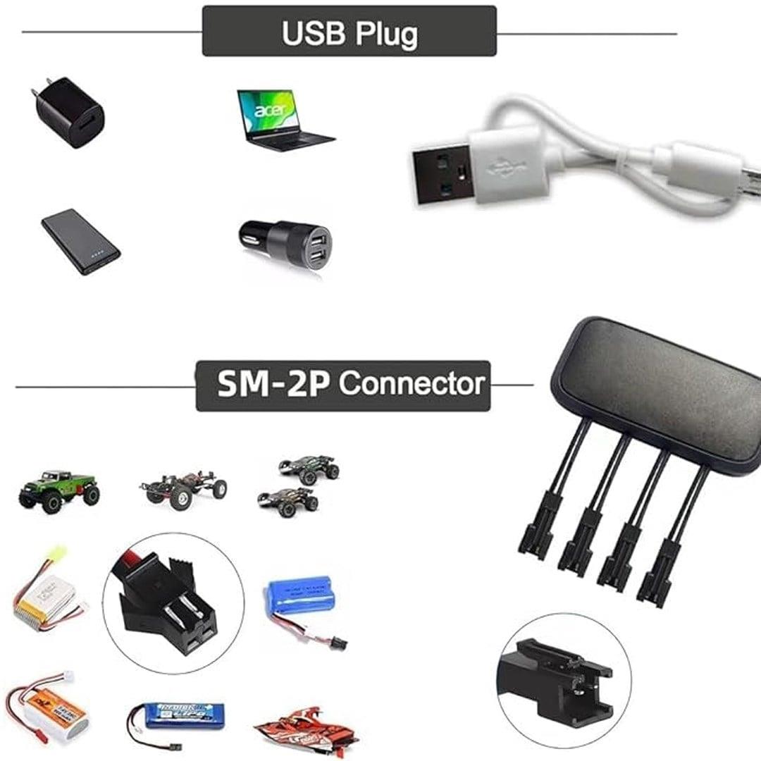 Powermaster PM-29140 4in1 SM-2P Soket 3.7V Lityum Pil Usb Splitter Şarj Aleti