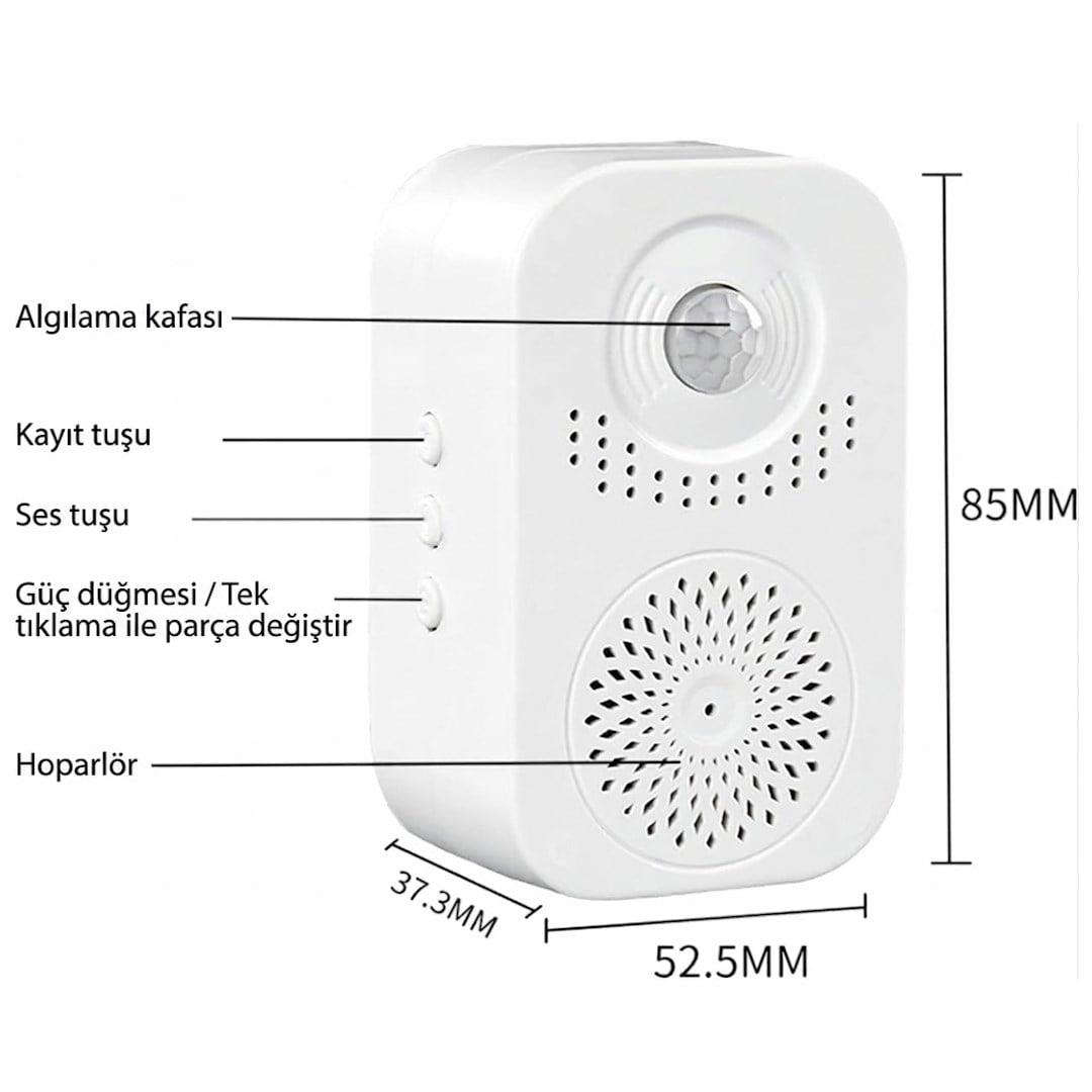 Powermaster PM-29670 Dc 5V Şarjlı Sesli İkaz Akıllı Kapı Sensörü