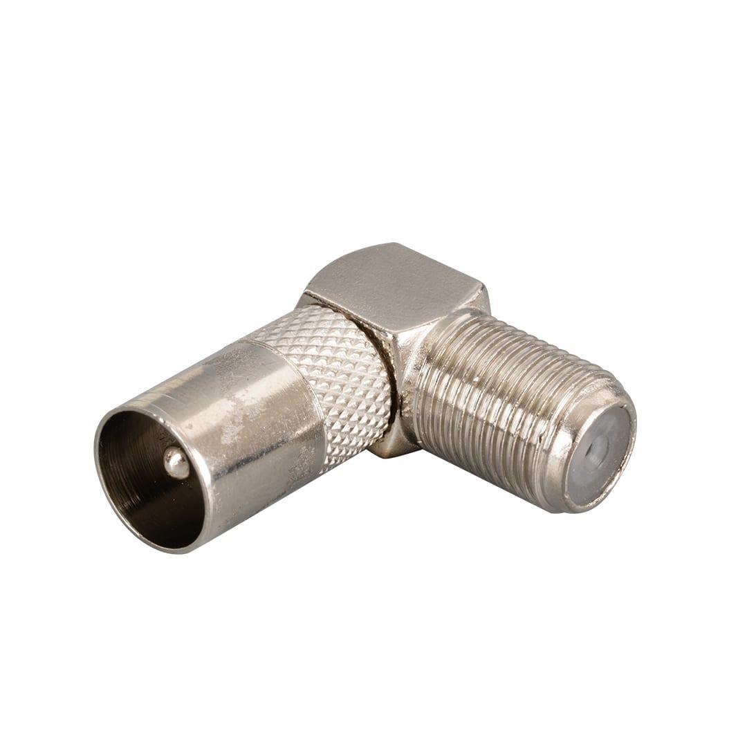 Powermaster PM-34398 F Konnektör Dişi - 60 Ohm Erkek L Tip Çevirici Jack