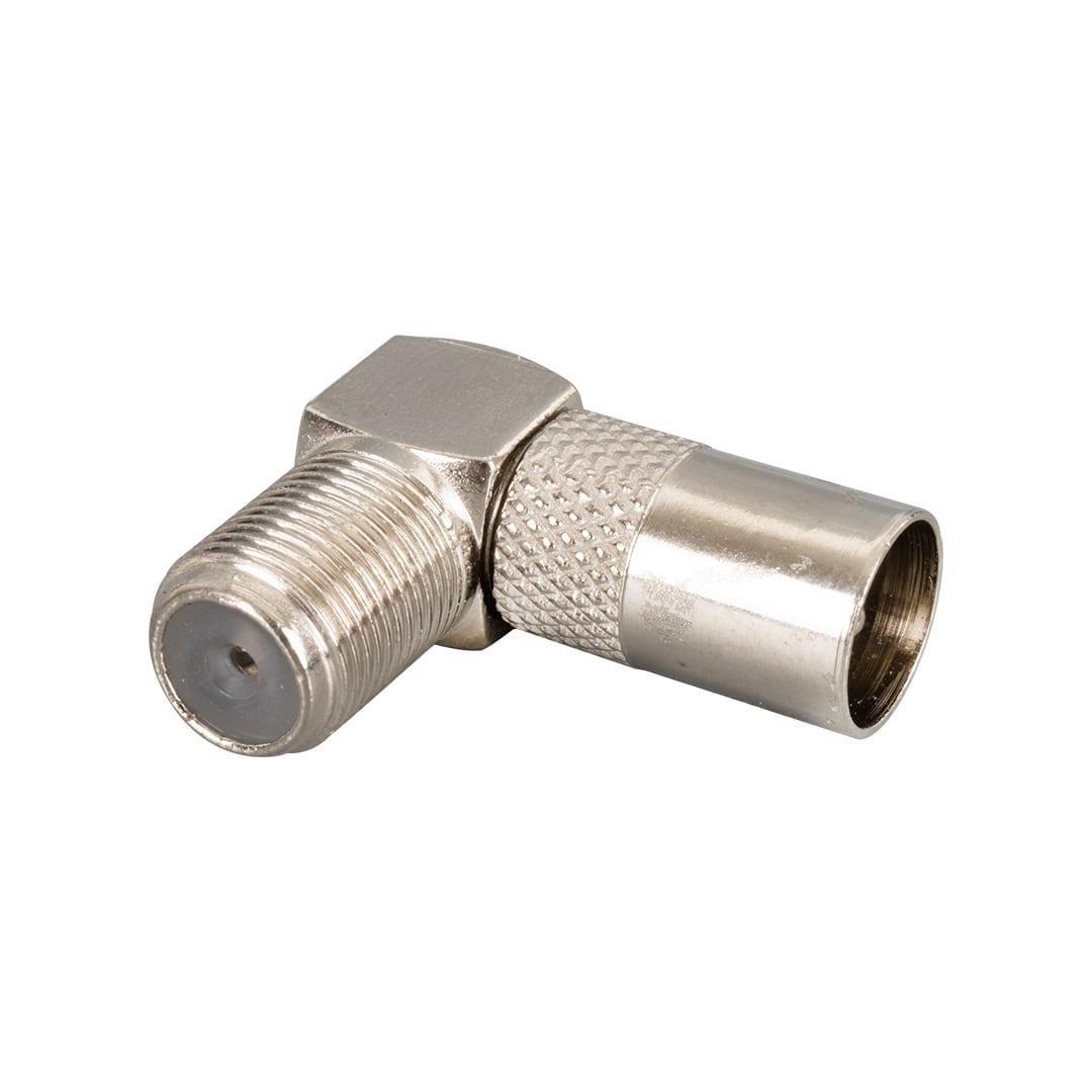 Powermaster PM-34398 F Konnektör Dişi - 60 Ohm Erkek L Tip Çevirici Jack