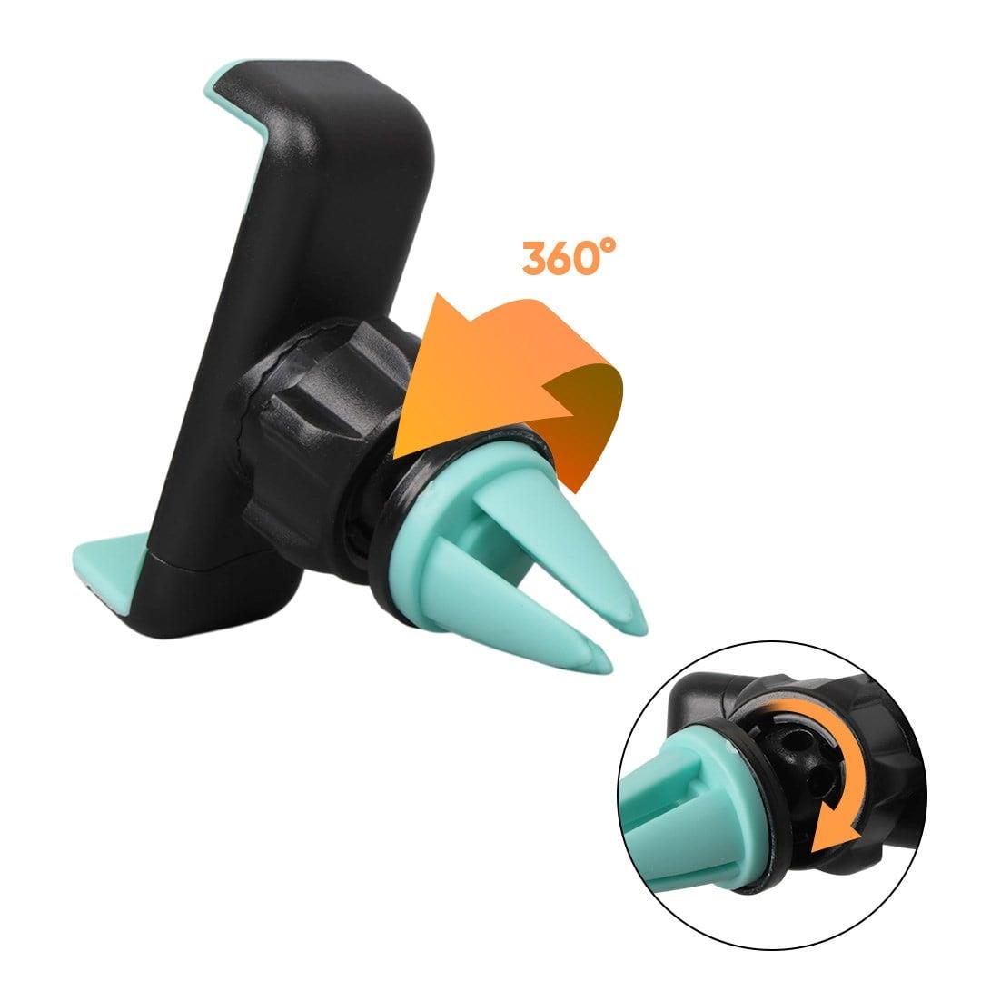 Powermaster PM-39119 Plastik 360 Derece Dönebilen Ayarlanabilir Kıskaçlı Araç İçi Telefon Tutucu