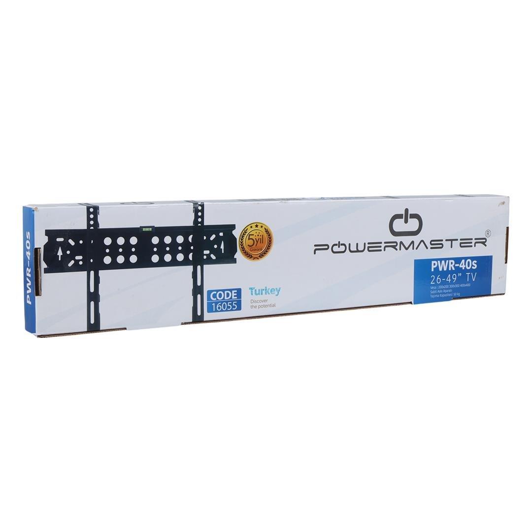 Powermaster PWR-40S Kilitli 26-49Lcd-Led Tv Duvar Askı Aparatı