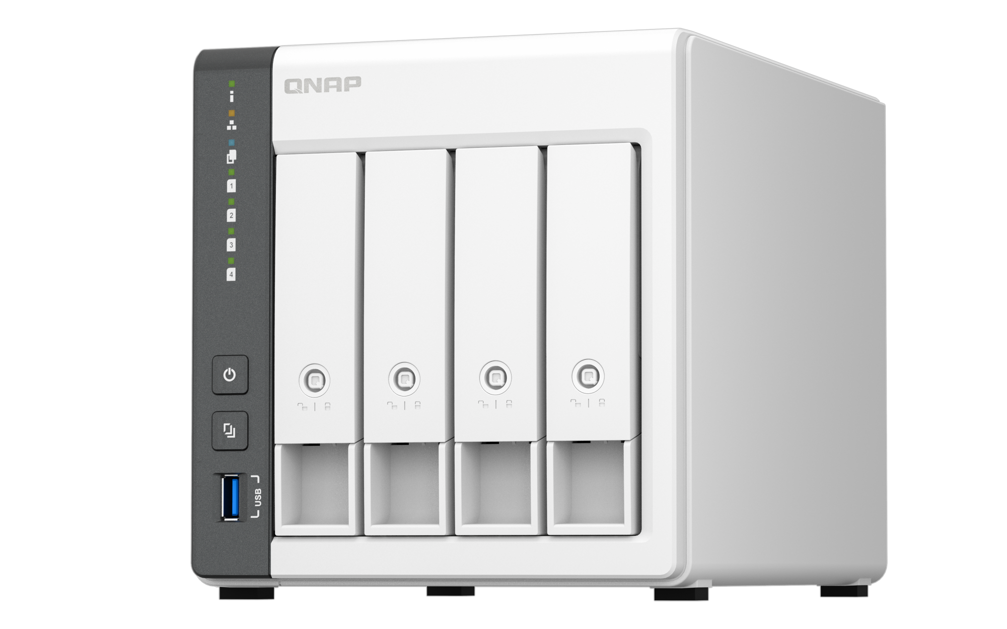 QNAP 4diskli ARM QC-4GB RAM-2.5GbE Nas Server TS-433-4G Distribütör Garantili