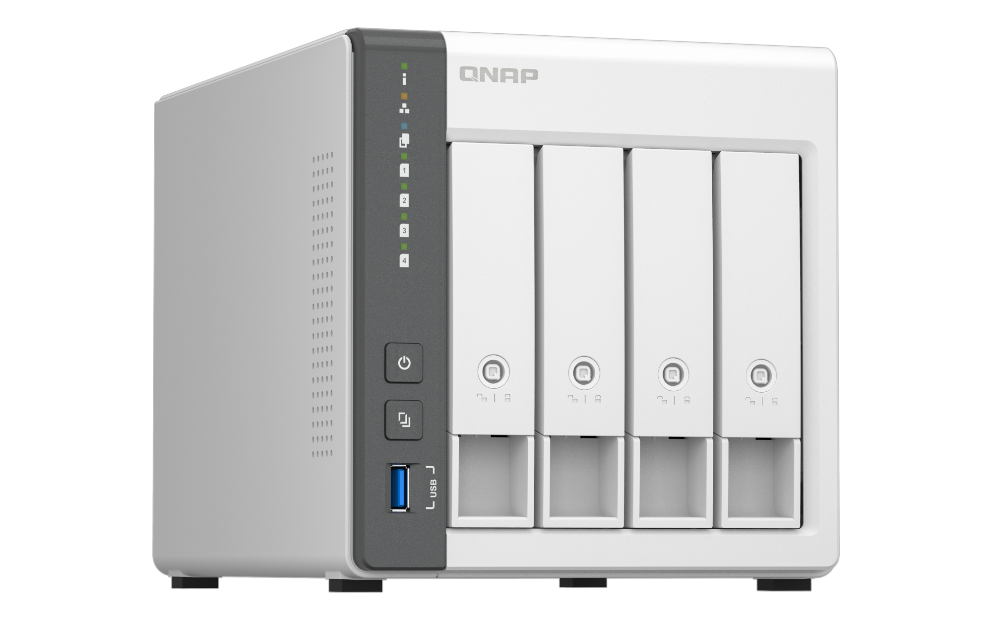 QNAP 4diskli ARM QC-4GB RAM-2.5GbE Nas Server TS-433-4G Distribütör Garantili