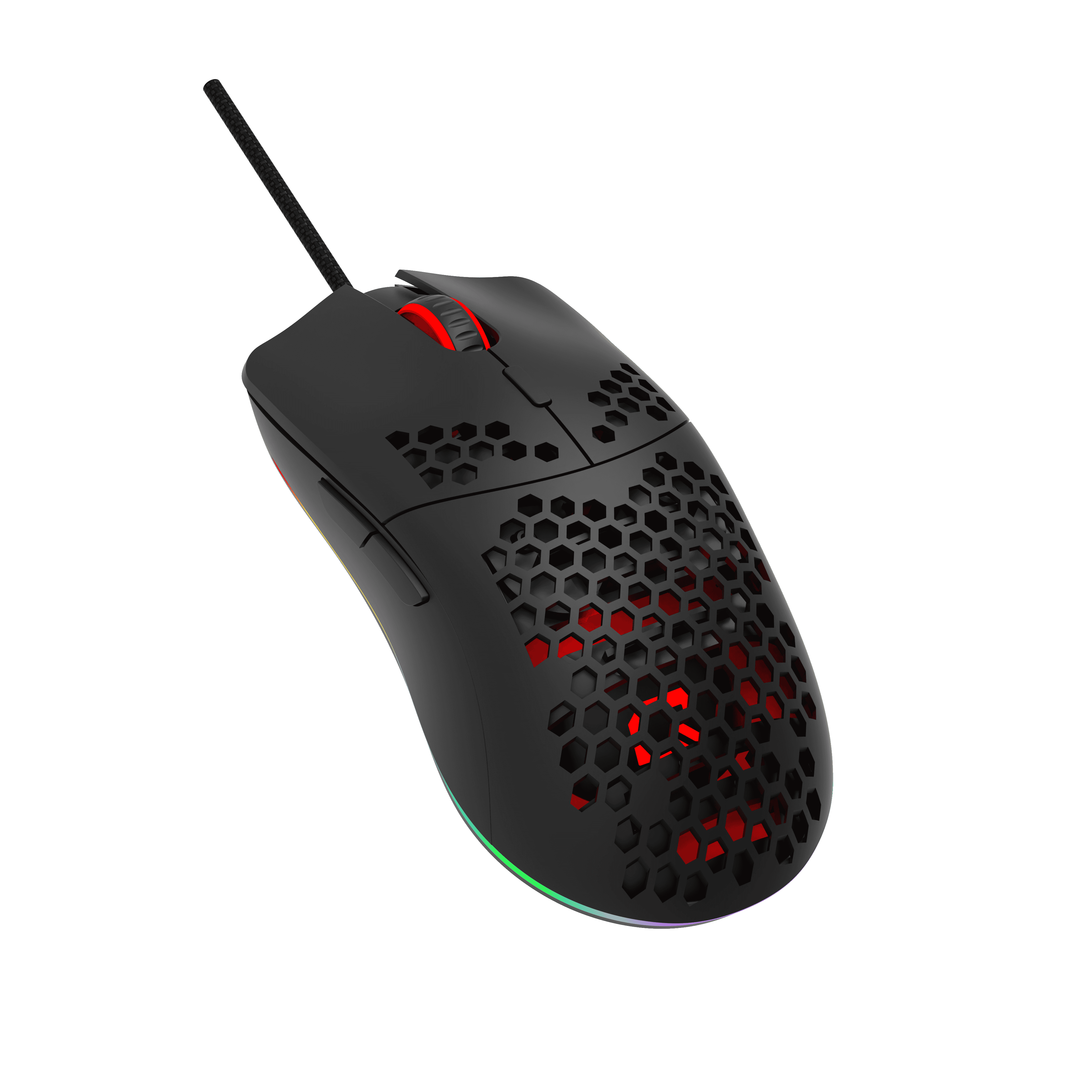 QUANTUM HONEYCOMB Kablolu USB RGB 12800dpi Gaming Mouse