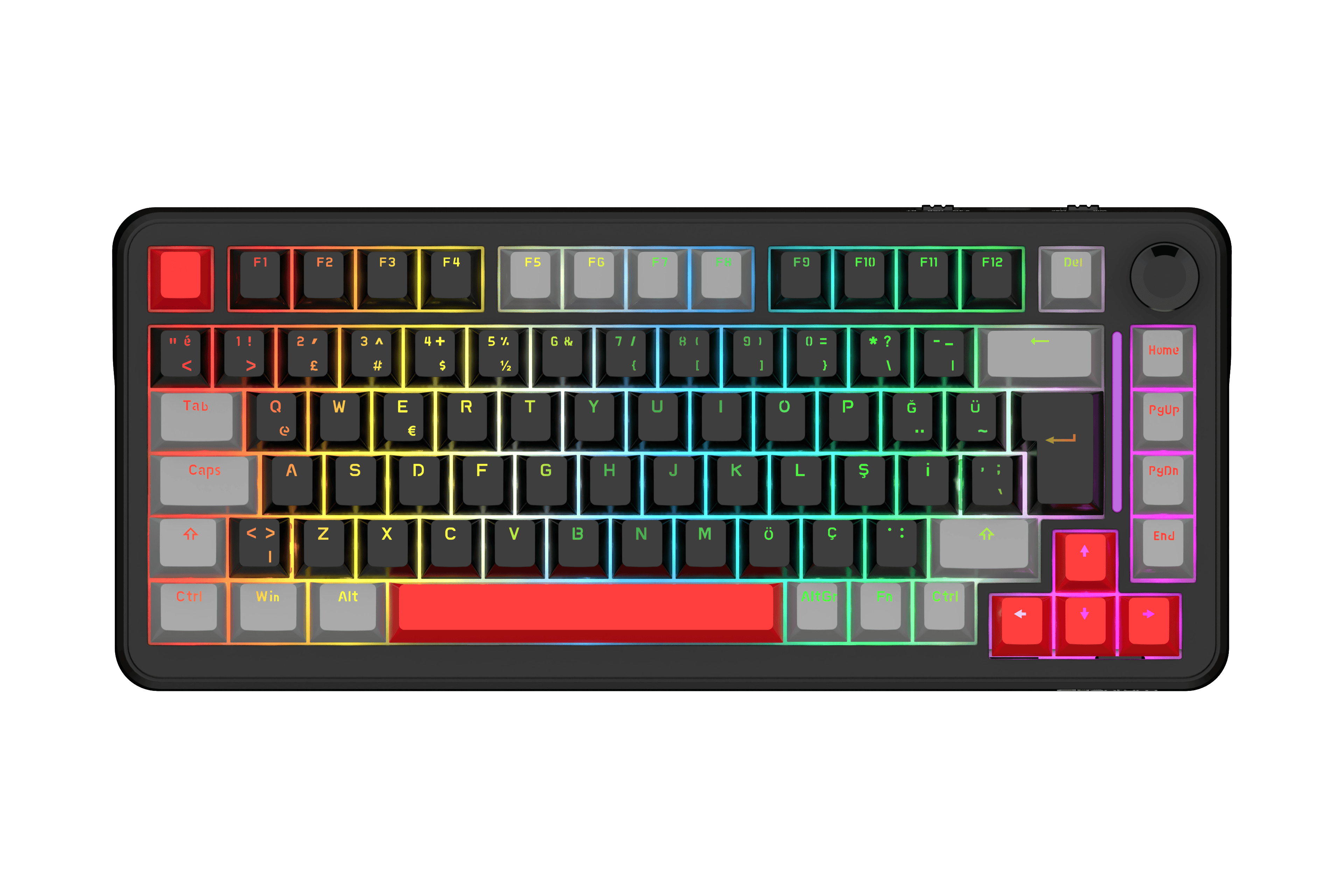 QUANTUM MECHACORE Kablolu USB Q Trk RGB Gaming Klavye