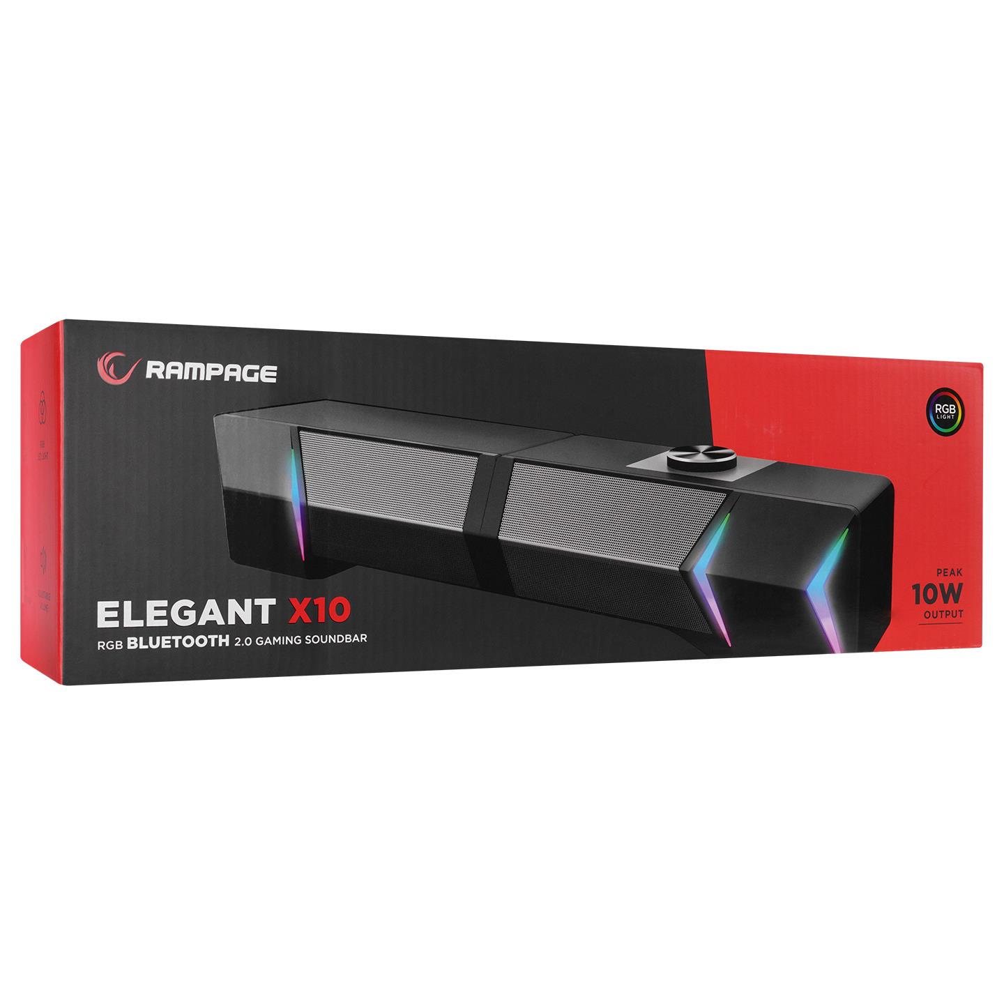 RAMPAGE Elegant X10 Bluetoothlu Rms Gaming Oyuncu Speaker Işıklı Multimedia