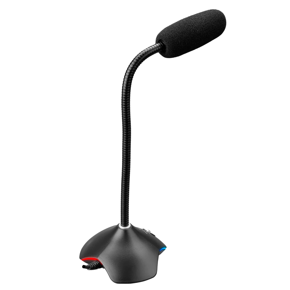 RAMPAGE RMX-M7 PYTHON Siyah/Kırmızı PC 3,5M PS4-XBOX-Mobile Esnek Sağlam Gaming Oyuncu Mikrofon