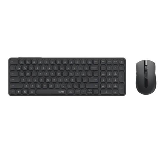 RAPOO 9350S Kablosuz Siyah Klavye - Mouse Set (13389)