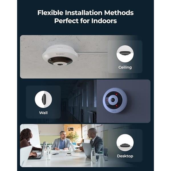 REOLINK 6MP Panoramik 1.92mm IP Kamera Dahili Siren Çift Yönlü Ses FE-P