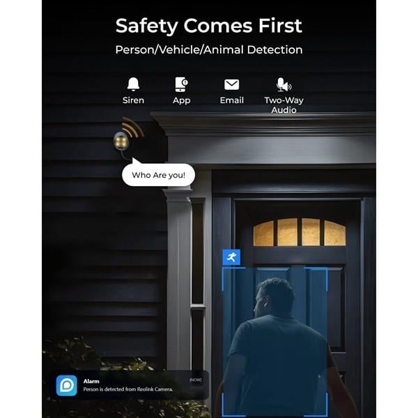 REOLINK 8MP Bullet 4mm Full Color IP Kamera PoE IP67 CX810