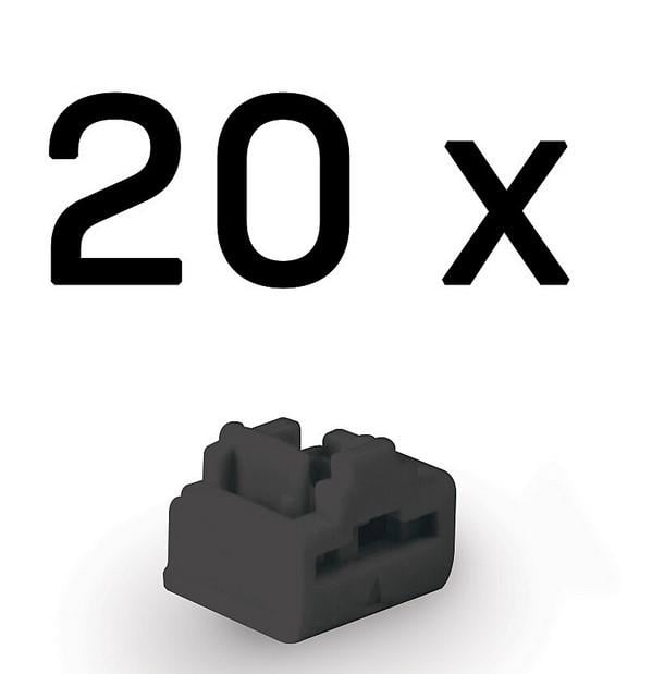 RJ-45 Port Blockers (Without Key) - Pack of 20, Black<br />
Protects RJ-45 ports from unauthorized access