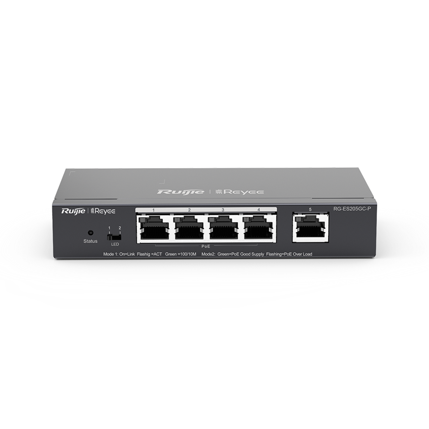 RUIJIE 5port 54w 4port PoE RG-ES205GC-P GIGABIT Yönetilebilir Switch