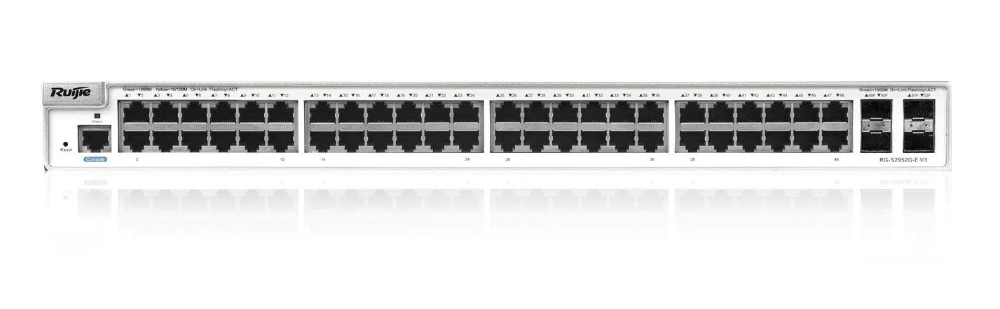 RUIJIE RG-S2952G-E V3 48 Port Gbit 4xSFP Uplink Yönetilebilir (L3) Switch
