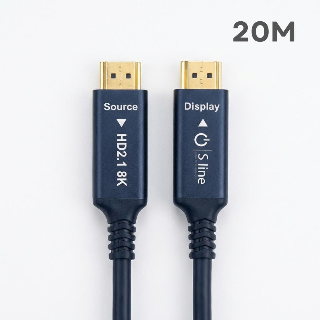 S-LİNE FK0520-8K-OPT 20MT 2.1V 8K FİBER OPTİK HDMI KABLO