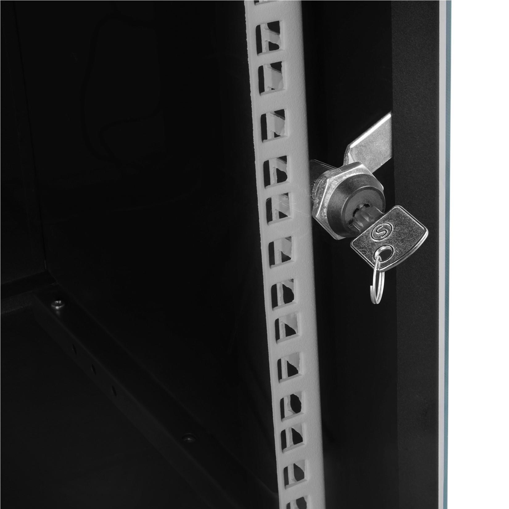 S-LINK SL-U12 Yeni Nesil 12U Soho 530x400mm Siyah Rack Kabin