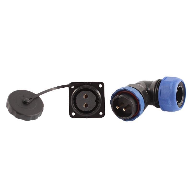 SD28 Su Geçirmez 2 Pin 28 Mm Dörtgen Konnektör 90° Dirsek