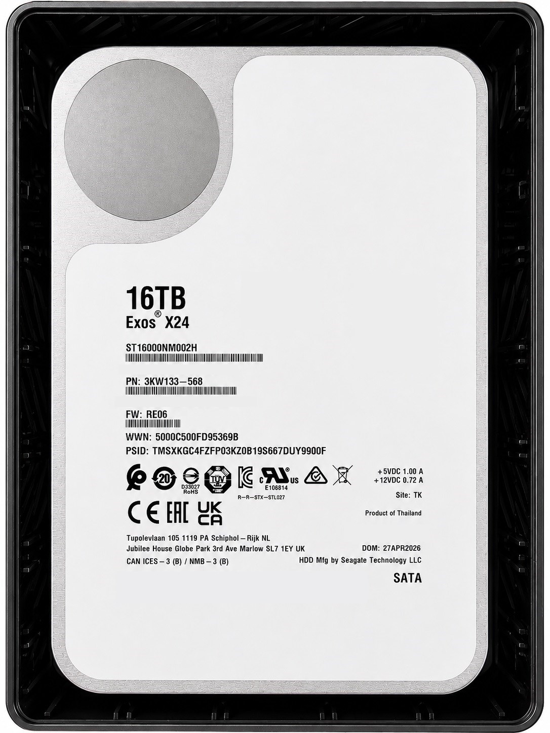SEAGATE ST16000NM002H EXOS X24 3.5