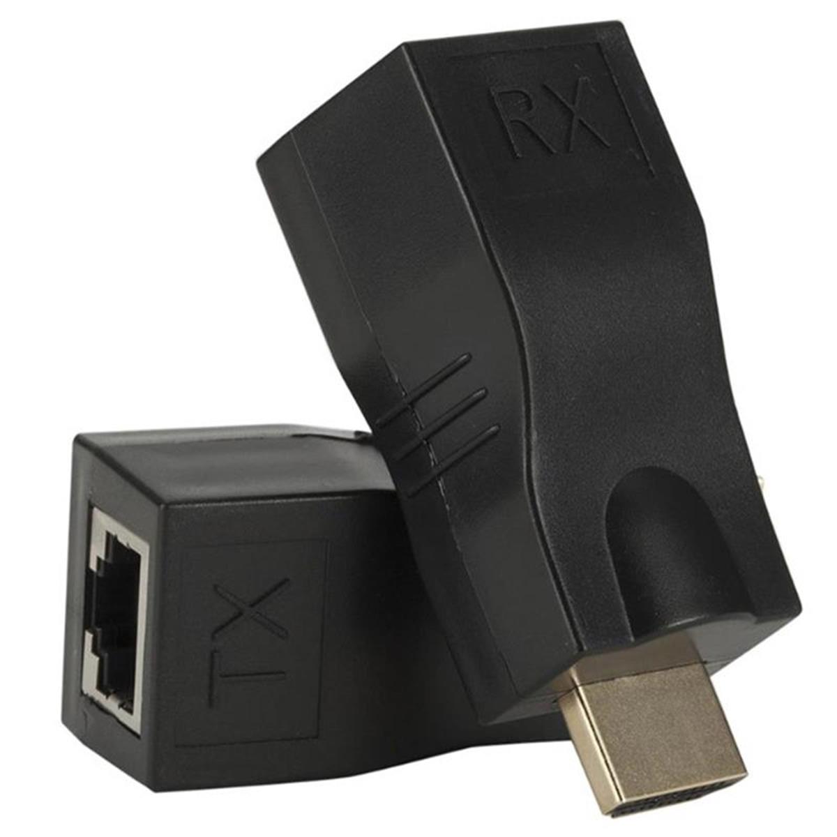 SENSEI 30 METRE HD-30 CAT6 HDMI EXTENDER İKİLİ MAVİ ADAPTÖR