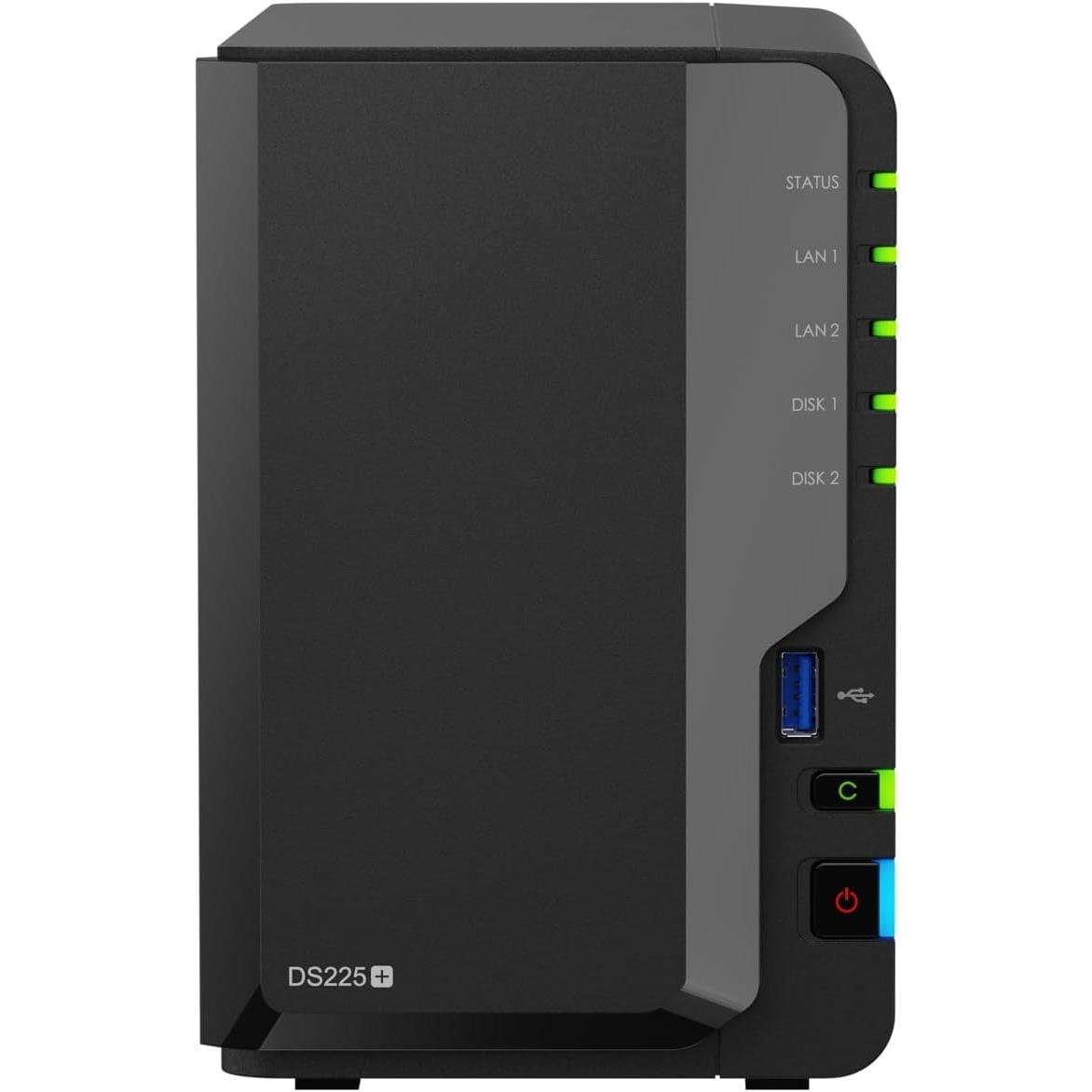 SYNOLOGY DS225PLUS 2 BAY 2xGLAN NAS DEPOLAMA ÜNİTESİ