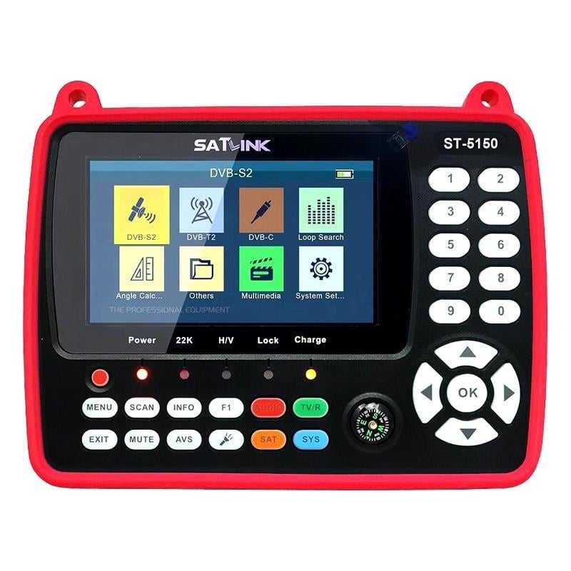 Satlink ST-5150 Combo DVB-S/S2/C/T/T2  - 4.3 Ekranlı Görüntülü Full HD Uydu Yön Bulucu