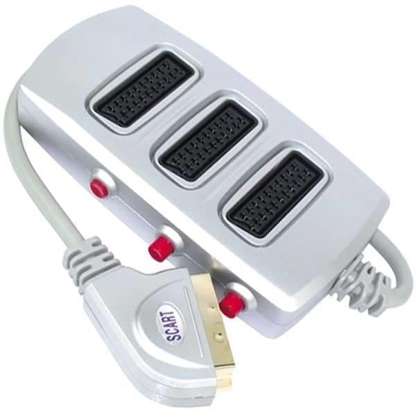 Scart Dağıtıcı 3 lü Silver Butonlu