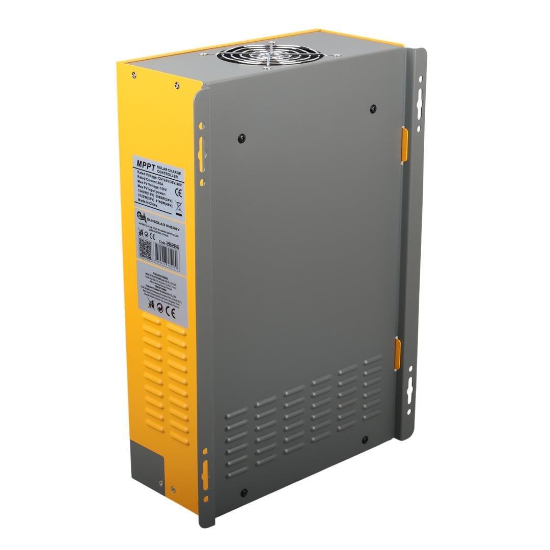 Sunsolar MPK80 MPPT Solar Şarj Kontrol Cihazı 80A (12V/24V/36V/48V Otomatik) 150V Maksimum PV LCD Ekranlı RS485 Portlu