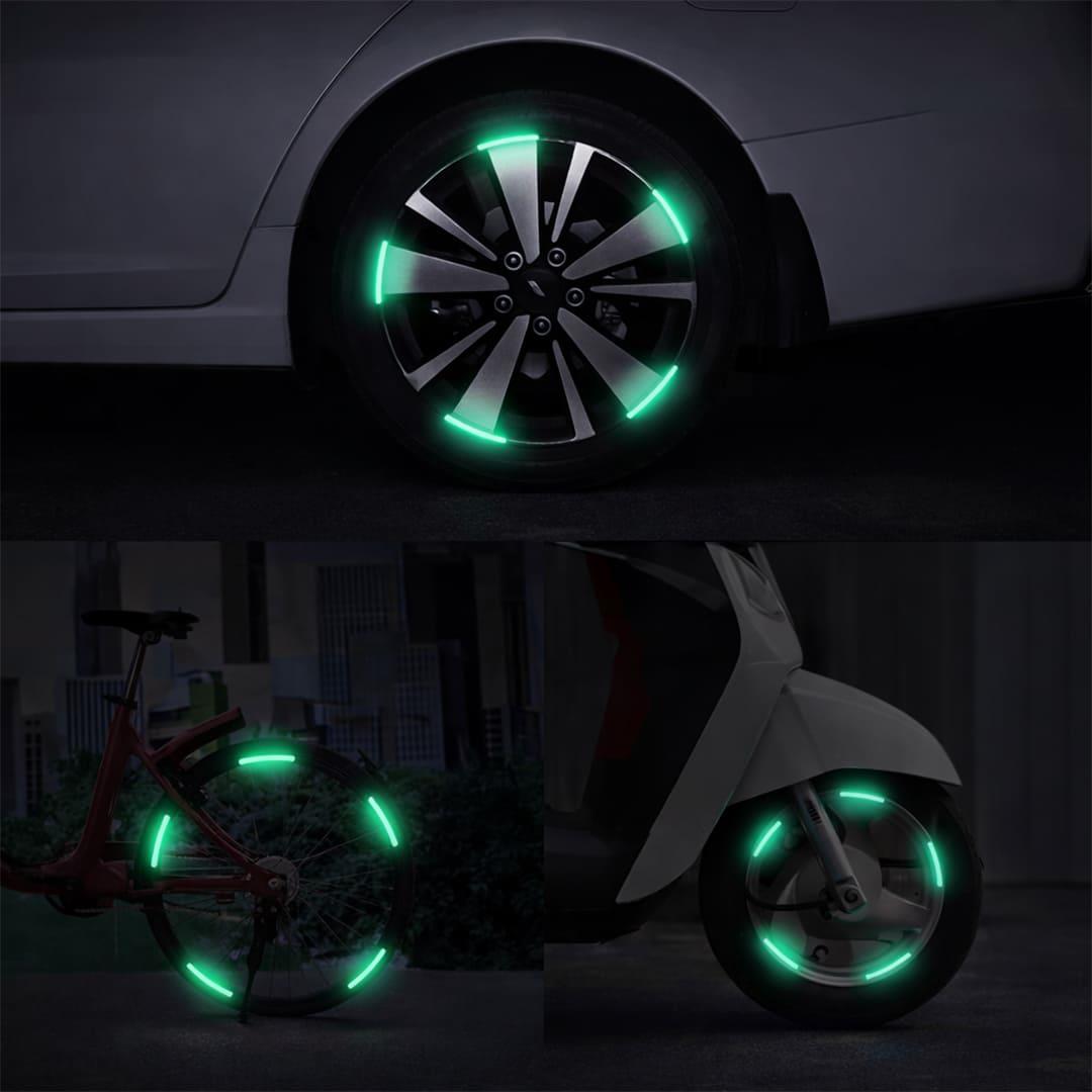 Sunup SN-29083 20li Araç Tekerlek Fosforlu Stıcker (Karışık Renk)