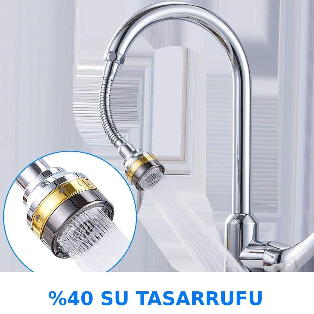 Sunup SN-29319 Üç Kademe Hız Ayarlı Su Akış Kontrollü Musluk Başlığı