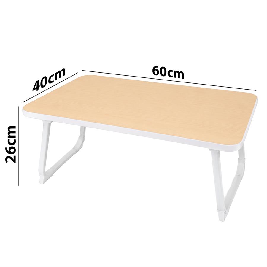 Sunup SN-29693 Katlanabilir Laptop Masası ve Yatak Koltuk Üzeri Tepsisi Ahşap Desen 60x40cm