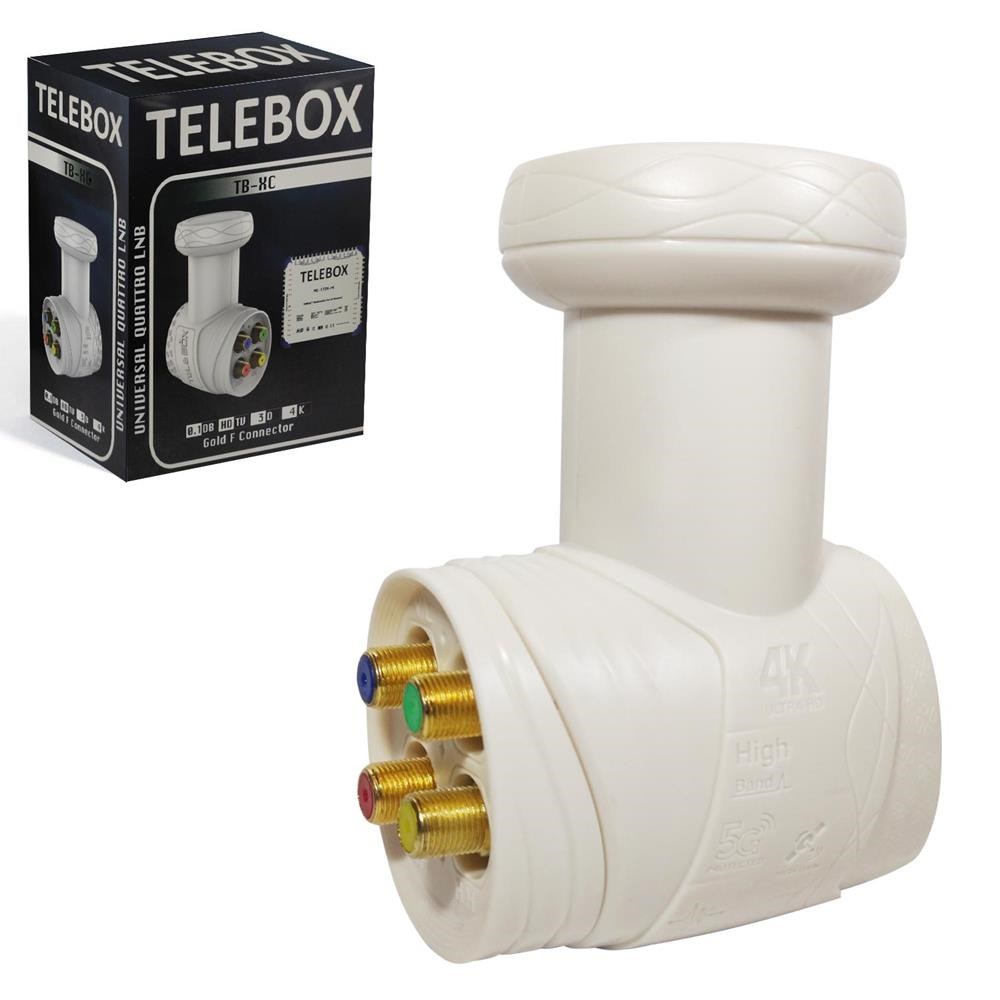 TELEBOX DÖRTLÜ LNB SANTRAL QATTRO GOLD 0.1DB FHD 4K TB-XC