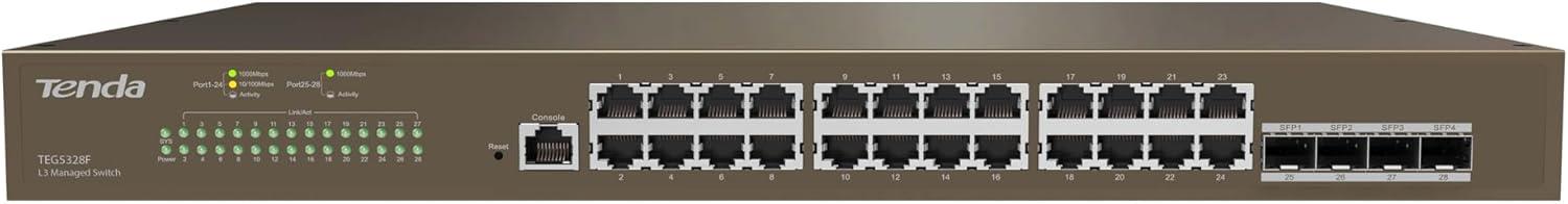 TENDA 24port 4-SFP Gigabit Yönetilebilir Switch TEG5328F