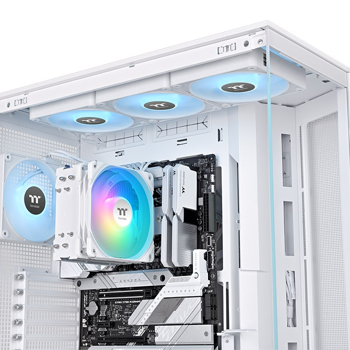 THERMALTAKE UX400 CL-P143-AL12SW-A ARGB AM5-1851p Hava Soğutmalı İşlemci Fanı Beyaz