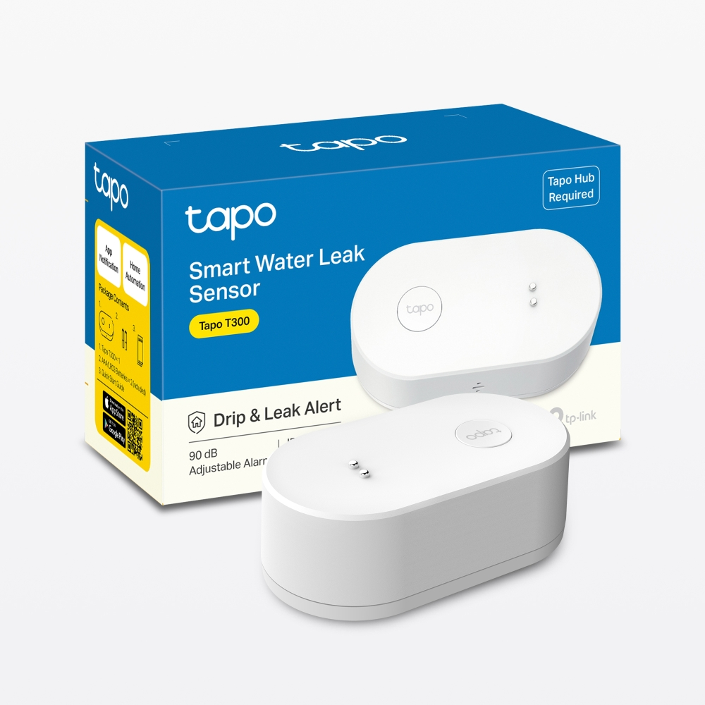 TP-LINK  TAPO-T300 Tapo Akıllı Su Sızıntı Algılama Sensörü - Su Baskını ve Sızıntı Koruma