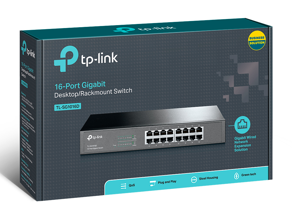 TP-LINK 16port Gigabit Yönetilemez Switch TL-SG1016D
