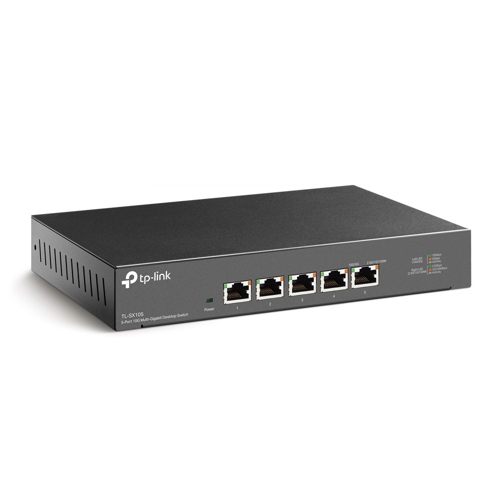 TP-LINK 5port 10GbE Yönetilemez Switch TL-SX105