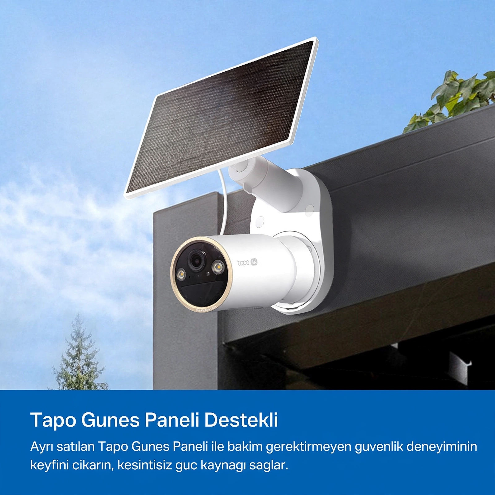 TP-LINK 8MP Bullet 3MM WIFI Kablosuz Pilli IP Kamera TAPO-C460