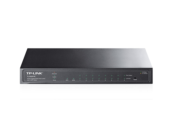 TP-LINK 8port 76w PoE 2-SFP Gigabit Yönetilebilir Switch TL-SG2210P