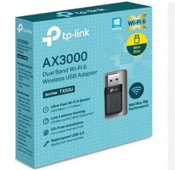 TP-LINK ARCHER TX50U AX3000 USB Nano Kablosuz Adaptör