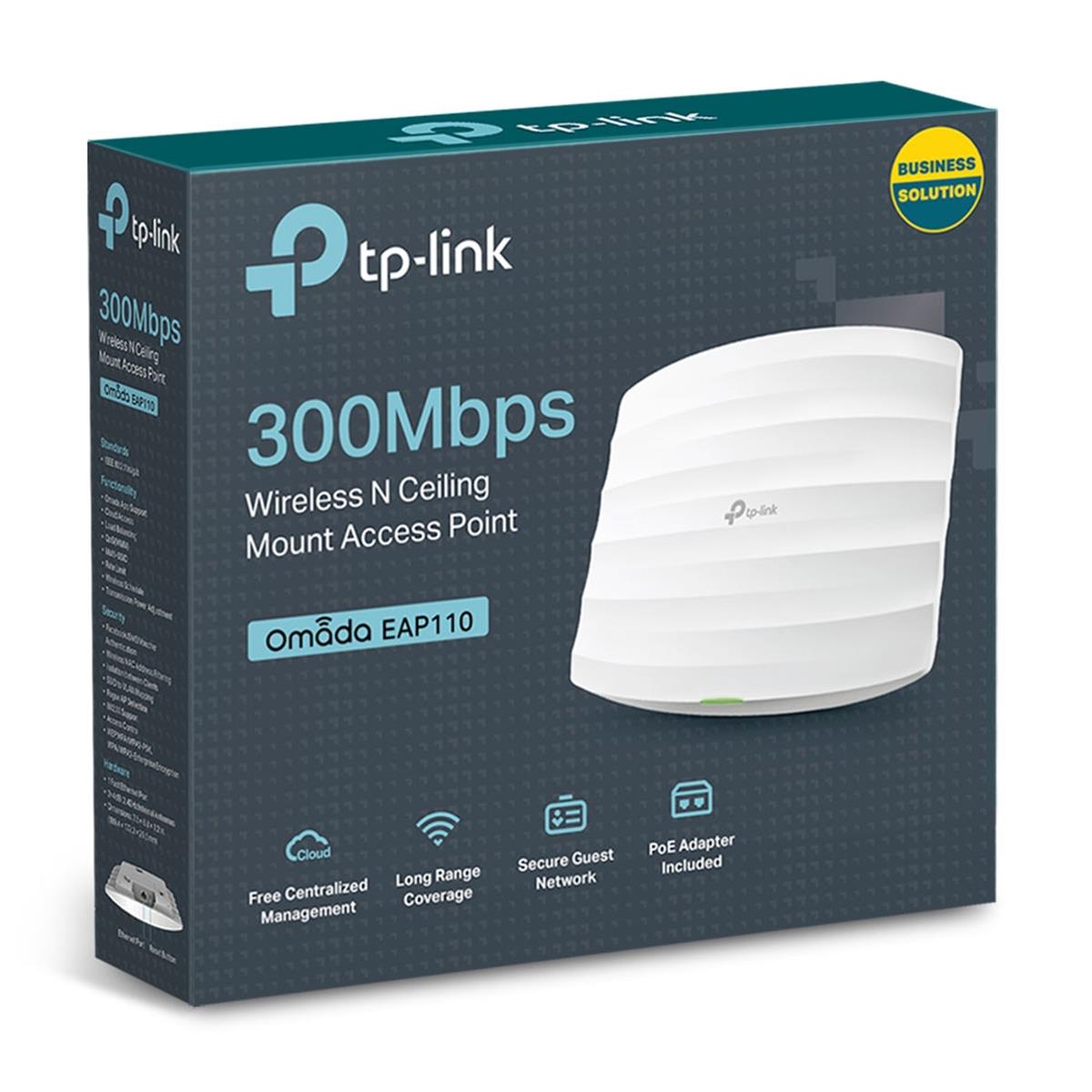 TP-LINK OMADA EAP110 1PORT 300Mbps TAVAN TİPİ ACCESS POINT