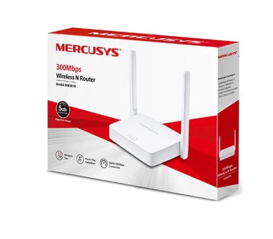 TP-LINK MERCUSYS MW301R 2xLAN, 1xWAN 300mbps 2x5dBi Anten Wi-Fi Router