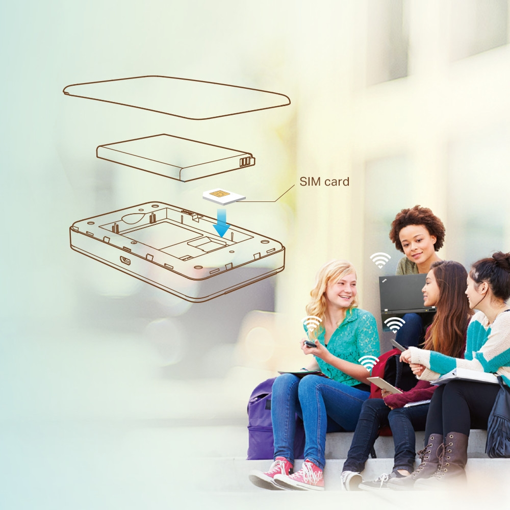 TP-LINK MiFi M7350 N150 4G LTE Router 2000mAh Bataryalı
