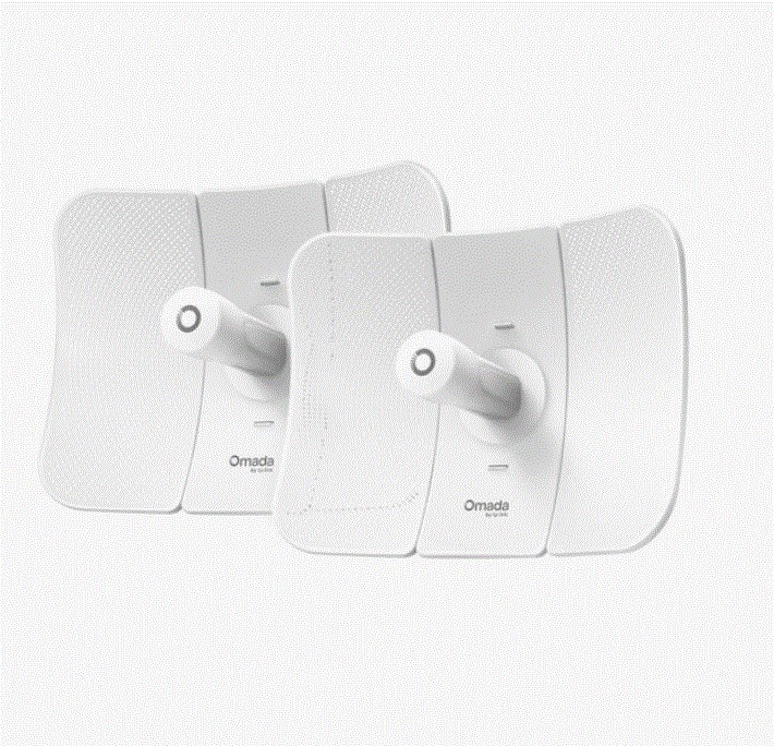 TP-LINK OMADA Beam Bridge 5 UR KIT 1 Port Gigabit 5Ghz 867Mbps 2 Anten Bridge Wi-Fi Access Point