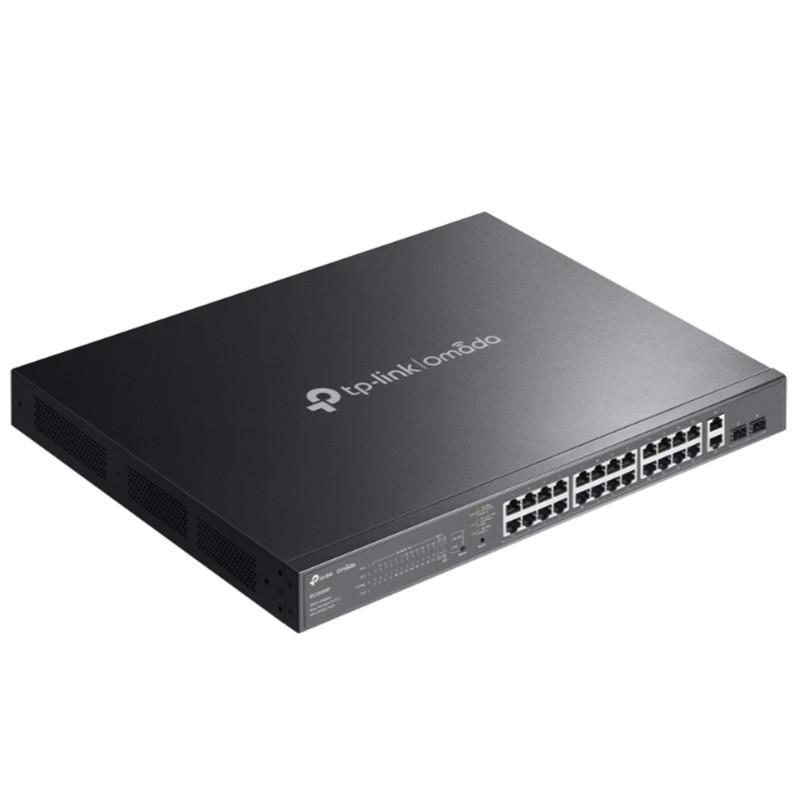 TP-LINK OMADA ES228GMP 28 PORT GIGABIT + 2XGIGABIT SFP YÖNETİLEBİLİR 384W POE METAL KASA SWITCH