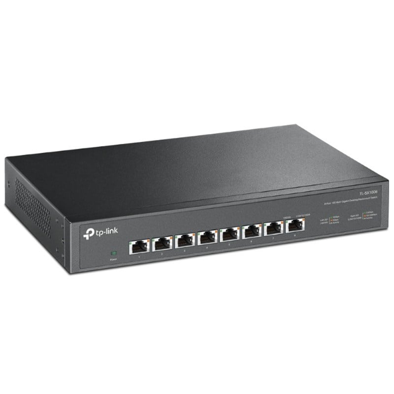 TP-LINK TL-SX1008 8 PORT 10G MULTI GIGABIT RJ45 METAL KASA RACKMOUNT SWITCH