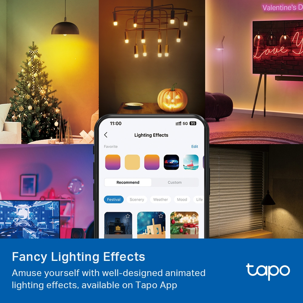TP-LINK Tapo L430P Akıllı Wıfı Ampul Çok Renkli - E14 P45