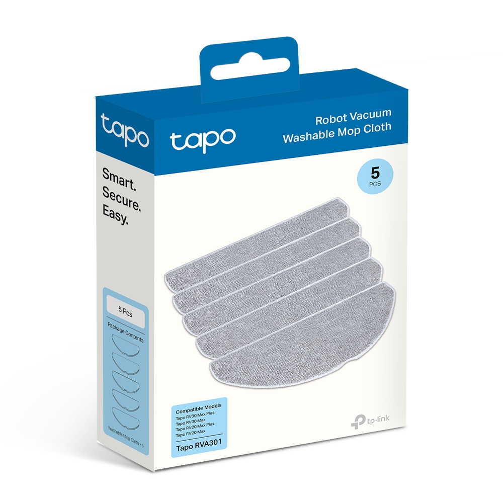 TP-LINK Tapo RVA301 RV20/RV30 Max Serisi 5li Yıkanabilir Robot Süpürge Paspas Bezi
