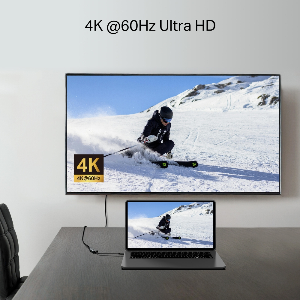 TP-LINK UA520C Type-C to HDMI Adaptör - 4K@60Hz -Alüminyum