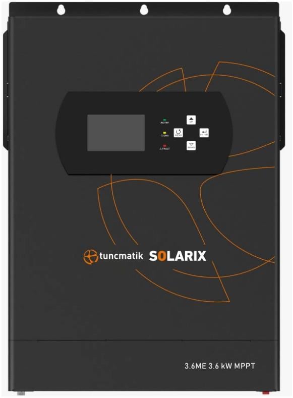 TUNÇMATİK 3.6kW SOLARIX TSK16101 24V 100A Akıllı OFF-GRID İnvertör