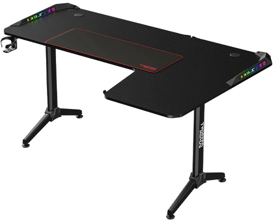 TWISTED Minds L Şekilli RGB Sağ Oyuncu Masası Siyah TM-Y-RB-RGB
